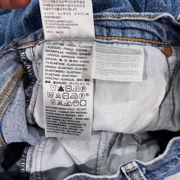 Levi's Premium Ribcage Straight Denim Ankle Women's 32 Button Fly High Rise - Picture 8 of 10